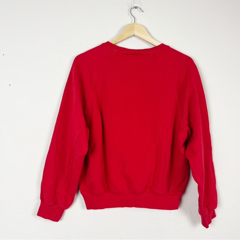 J. Crew Cozy Season Red Sweater Size Medium Hoilday - Picture 5 of 5